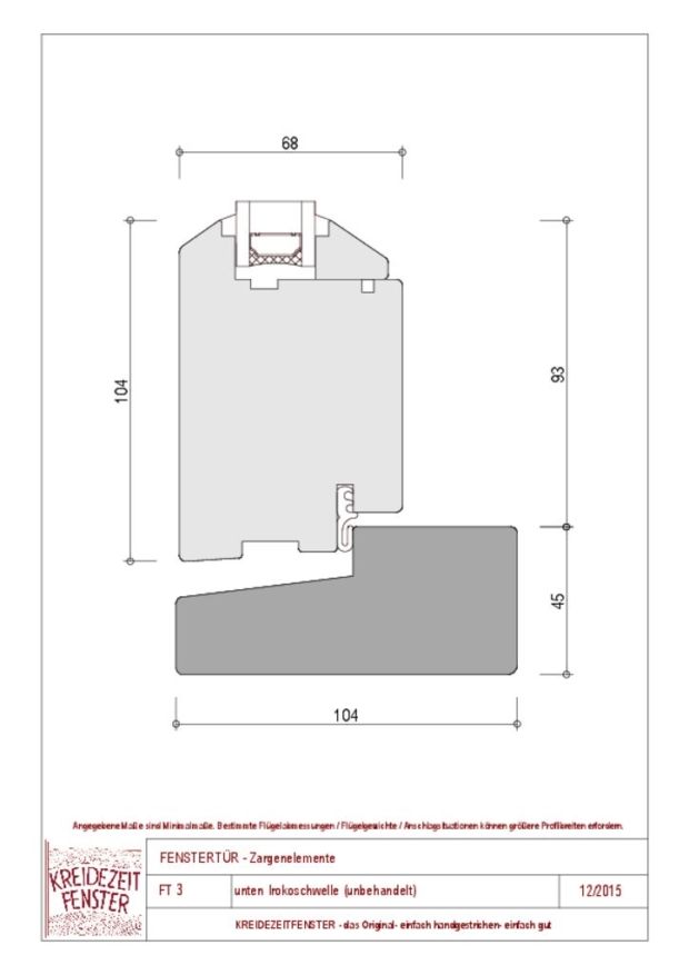 Fenstertür | Kreidezeitfenster
